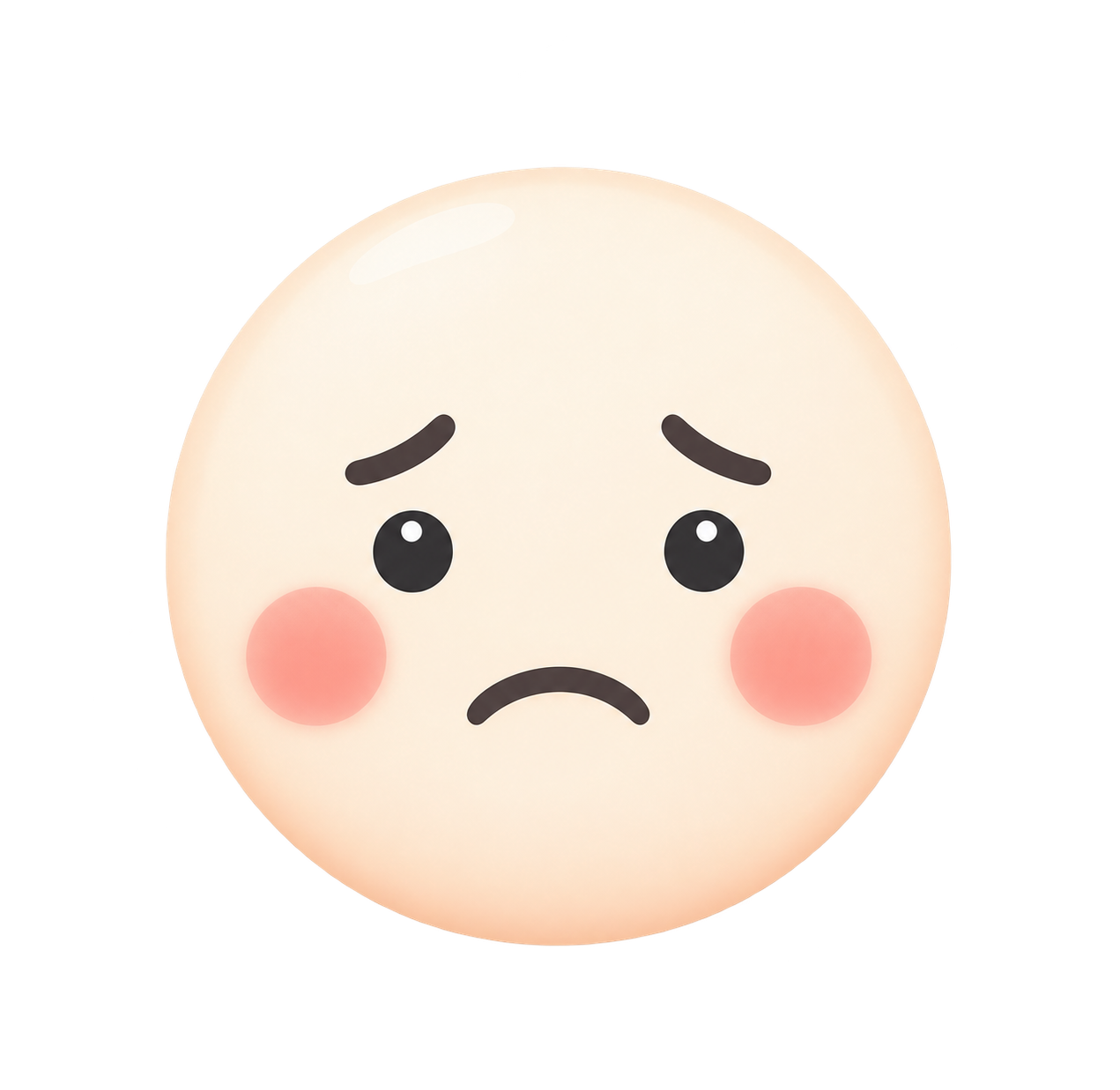 속상한 표정